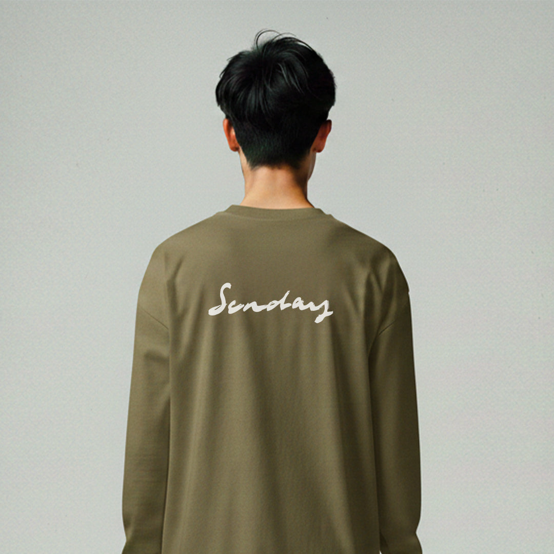 Long Sleeve Sunday Music - Khaki