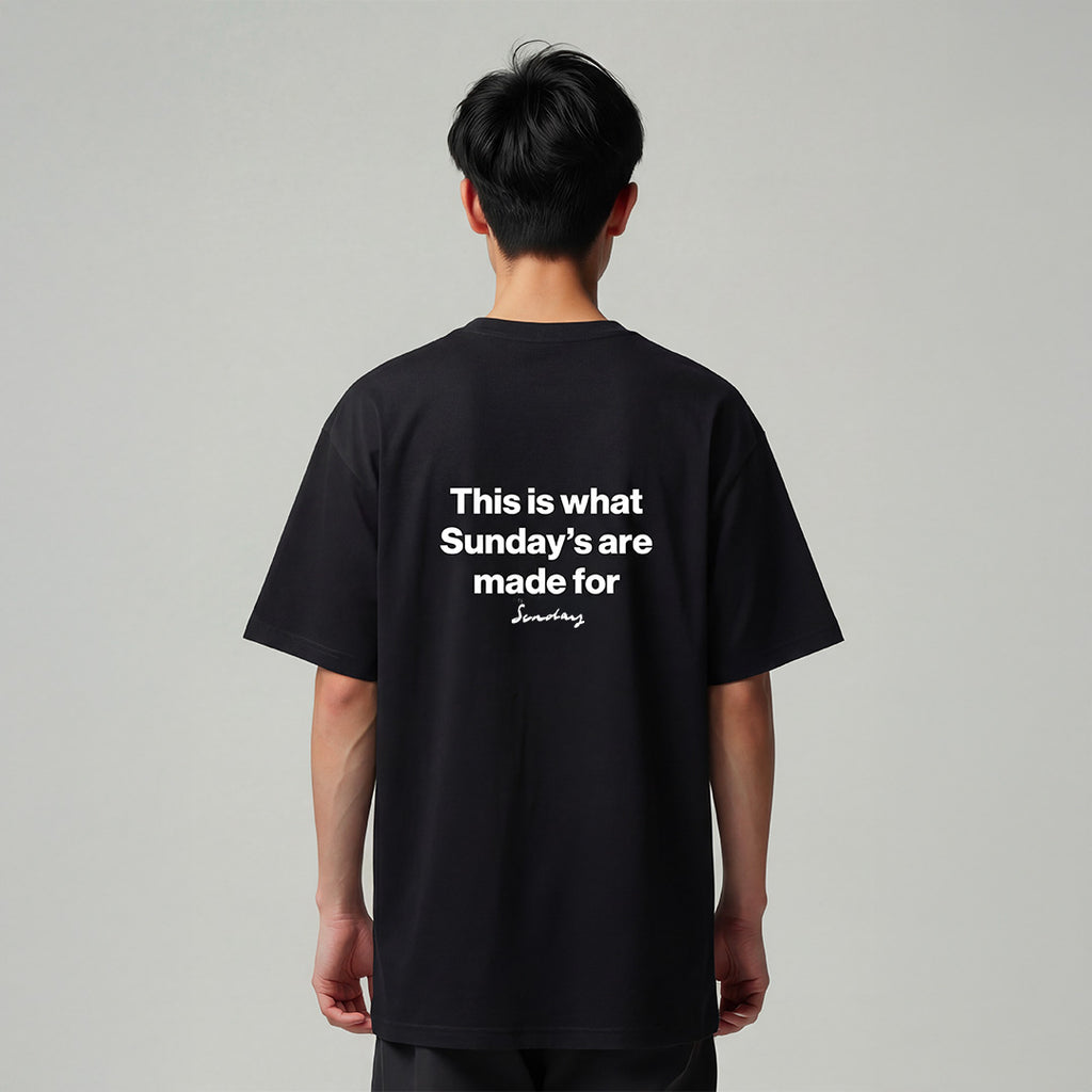 T-shirt Sunday Music - Noir